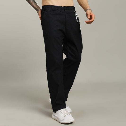 Linen Lining Black Pant