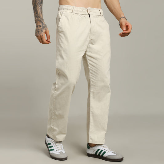 Linen Beige Pants