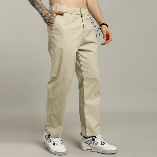 Linen Lining Beige Pant